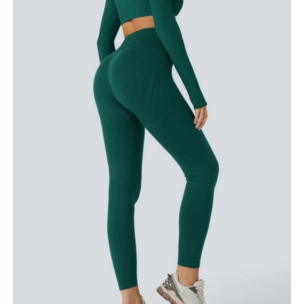 HALARA Sculpting High-Waist Leggings - Emerald Green